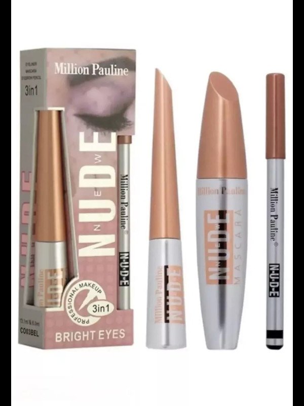 Million Pauline - Maskara, Eyeliner Pencil ( New NUDE)